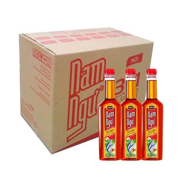 Nước Mắm Nam Ngư nhãn đỏ 500ml Thùng 24 chai